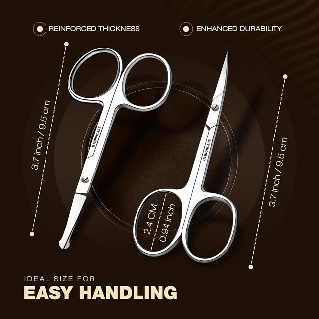 Utopia Care Eyebrow Scissors, Professional Stainless Steel Small Shears for Men 
