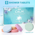 CalmNFiz Shower Steamers Aromatherapy Self Care Gifts 8 Pack Set, Green