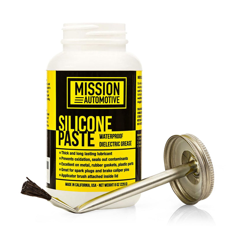 Mission Automotive Silicone Dielectric Grease Paste - 8 Oz Dielectric Grease for Electrical Connectors and Spark Plug Protection - Waterproof