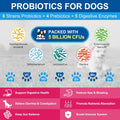NATURE TARGET Dog Vitamins Powder, Probiotics & Digestive Enzymes for Gut Health, Glucosamine & Chondroitin & Omega 3, Complete Supplement for