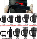 20 Oz 30 Oz 40 Oz Tumbler Handle Adjustable Fit for YETI, RTIC, Ozark Trail, Travel Mug Cup, SIC, Rambler, and All Brands Tumbler Cup Black
