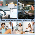 CloudValley Magnetic Car Phone Mount, Compatible with MagSafe | 360° Adjustable Foldable Holder for Dashboard, 80LBS Suction & 2800gf Magnet, Car