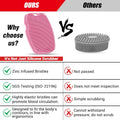 Canroom Zinc Infused Silicone Body Scrubber, Quick-Dry Bath Brush Pink