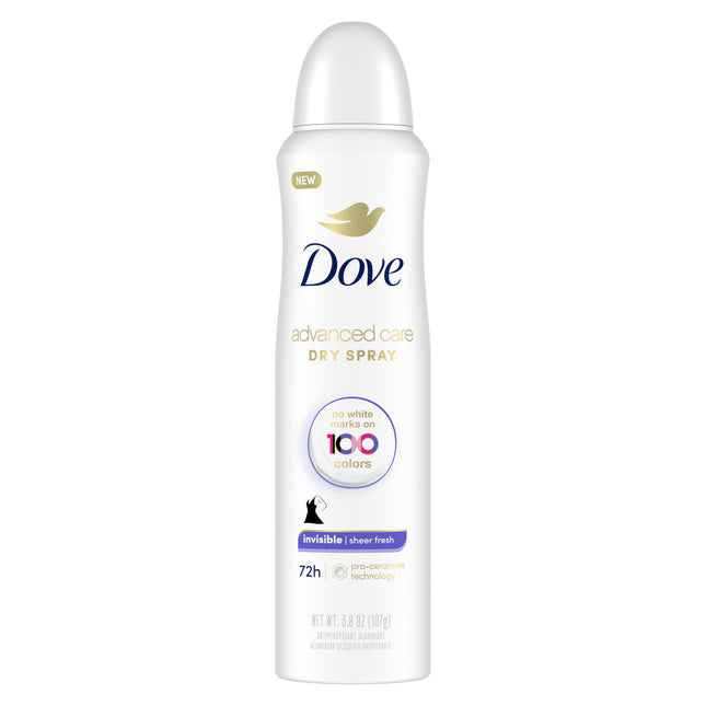 DOVE WOMENS DEO Advanced Care Invisible Dry Spray Antiperspirant Deodorant No Wh