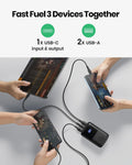 INIU Portable Charger, Smallest 22.5W 10000mAh Power Bank, USB C in/Output Fast Charging 3-Output Mini Battery Pack Charger with Phone Holder for