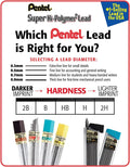 Pentel Super Hi-Polymer Mechanical Pencil Lead Refills | 0.5mm, 0.7mm, 0.9mm - 90 Lead refills (30 of Each Size)
