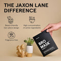 JAXON LANE BRO MASK Premium Korean Face Mask for Men (4 x 1 Pack) - Anti Aging Sheet Masks w/Hydrogel, Vitamin C, Hydrolyzed Collagen, &