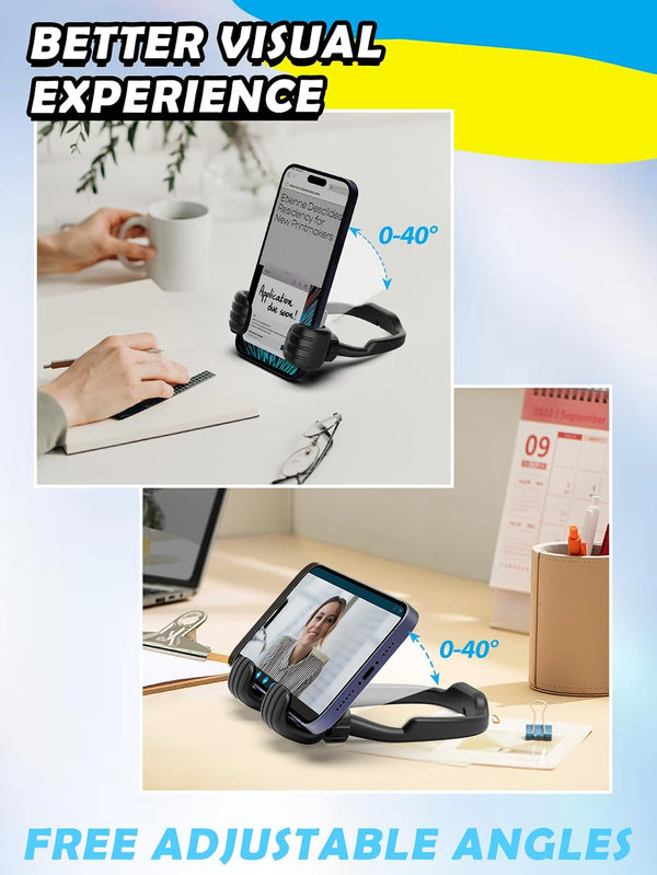 Stocking Stuffers for Teens Boys Men Kids Gifts Thumbs Up Lazy Phone Holder | Back to School Supplies, Cell Phone Stand for Desk, Gifts for Adults