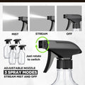Honeydak 4 Pcs 360° Spray Bottles 16 oz Upside Down Spray Bottles, Plastic Container Is Nice for Plants Cleaning Solutions Durable Nozzle W/fine