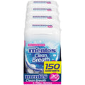 Mentos Clean Breath Hard Mints, Peppermint, 150 Piece Bottle (4 Pack) | Sugar Free, Green Tea Extract, Perfect for Long Lasting Fresh Breath at