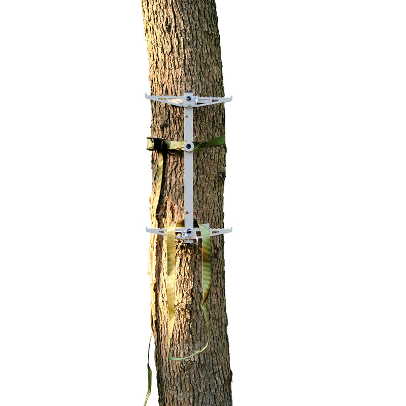 Climbing Sticks, 17” Lightweight Aluminium Hunting Climbing Sticks w/Silent Design, Tree Stand Sticks w/Pivoting V-Brackets & 20” Rope Aiders,