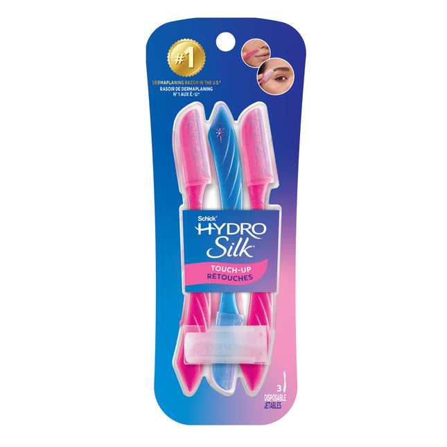 Schick Hydro Silk Touch-Up Dermaplaning Tool with Precision Cover, 3Ct | Dermapl