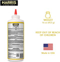 HARRIS Boric Acid Roach and Silverfish Killer Powder w/Lure for Insects (16oz) Pack of 1