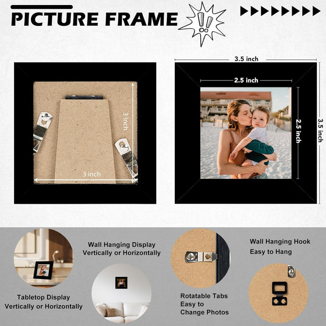 9X11 Inch Picture Frame Black for Wall Hanging or Tabletop, Poster Frame Wall Gallery Photo Frame with Shatter Resistant