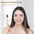 Virgin Forest Bamboo Toothbrushes 10pk, Soft Biodegradable BPA Free Eco Oral Care Soft bristles（10）