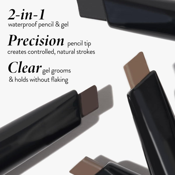 LAURA GELLER NEW YORK Sculpt-N-Stay Waterproof Brow Pencil & Gel- Blonde