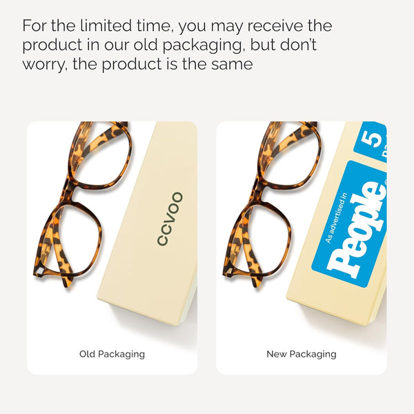 CCVOO Reading Glasses for Women/Men, Eyeglasses, Blue Light Readers for Women/Men, Computer Eye Glasses, Cheaters