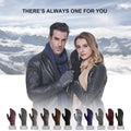 TRENDOUX Winter Gloves for Men Women - Upgraded Touch Screen Cold Weather Thermal Warm Knit Glove for Running Driving Hiking Large Black Gray
