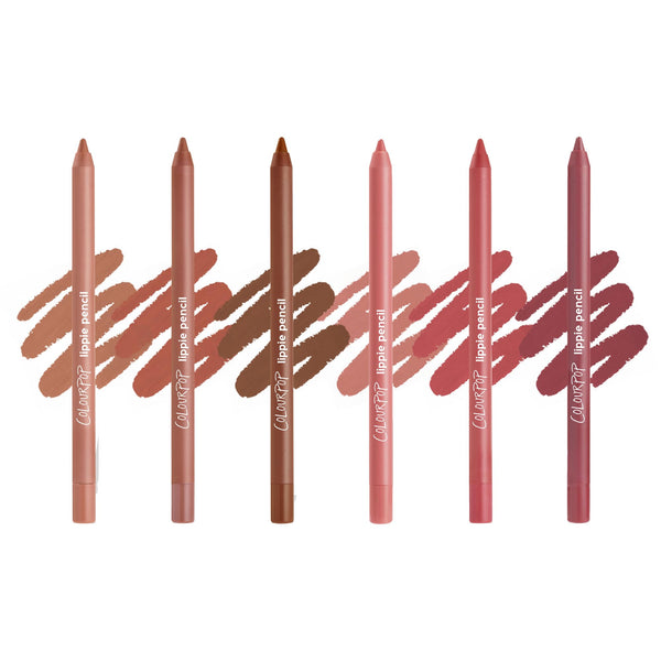 ColourPop Lined and Defined Lippie Lip Pencil Kit - High-Pigment, Long-Lasting & Sharpenable Lip Liner with High-Impact Color - Nude Pink + Brown