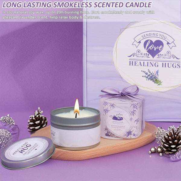 Valentines Day Gifts for Her - Romantic Self Care & Spa Gift Basket for Wife, Girlfriend, Women - Relaxation Recovery Care Package for Mom,