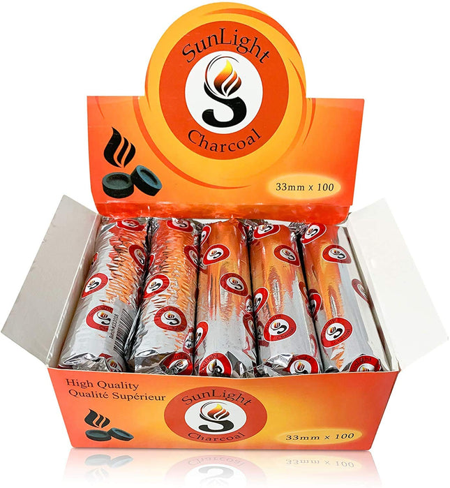 Sunlight® Charcoal Tablets for Incense– Quick Light Charcoal Tablets – Charcoal 