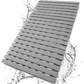 BEMISO Shower Mat Non Slip Bathtub Mat with Suction Cups and Drain Holes 27.5 x15.7 Inch Bath Mat for Tub & Shower.Easy Dry,Easy to