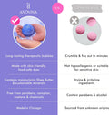 Anovina Natural Bath Bomb Gift Set for Women – Clean Luxury Bathbombs with Essential Oils – Non-Toxic Organic Bath Bombs for Relaxation – All