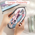Timart Clear Pencil Pouch-3 Pack, Clear Pencil Case, Pen Holder with Zipper for Kids, Makeup Pouch, Kids Pencil Pouch for Office School Supplies