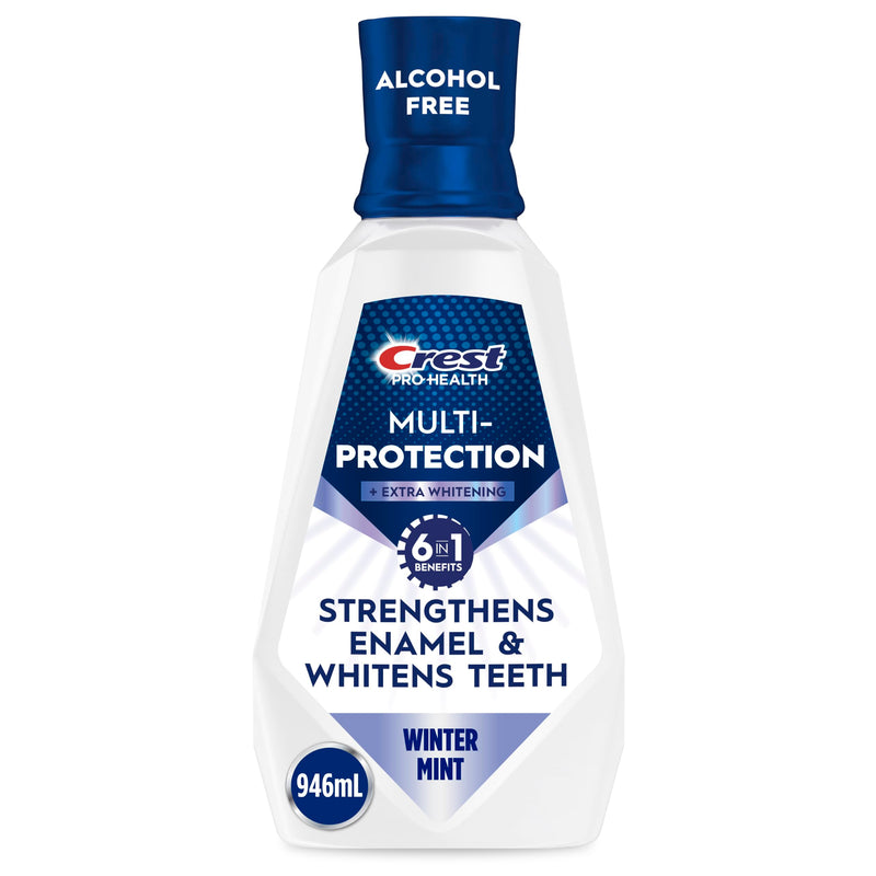 Crest Pro-Health Advanced Mouthwash, Alcohol Free, Extra Whitening, Energizing Mint Flavor, 946 mL (32 fl oz) 31.9 Fl Oz (Pack of 1)