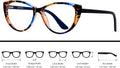 ANDWOOD Blue Light Blocking Glasses Women Bluelight Blocker Computer Cateye Clear Cat Eye Eyeglasses Frame AR003 Cateye Pattern | Anti-blue Light Lens