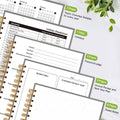 7" x 10" Undated Hourly Planner journal, Daily Planner, Notebook With Hourly Schedule, Weekly and Monthly Planner Spiral Bound,Weekly To Do List