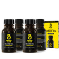 The Beard Club Premium Sandalwood Beard Oil for Men - Natural Castor & Sunflower Seed Oils - Beard & Mustache Conditioner - Hydrates, Moisturizes