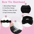 WSYUB Makeup Headbands,Black Spa Headband Wristbands for Washing Face