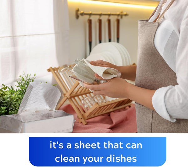 Dish Cloths That Don'T Smell, Dish Soap Concentrated into the Disposable Cleaning Cloths, Necessary for Kitchen, 150 Pack