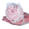 60G/Pcs Pink Mesh Bath Sponge Shower Pouf Loofahs Shower Puff Pack of 4 (Pink)
