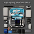 Vanfn Electronics Travel Organizer Storage Bag, Accessory Handle Bag, Gadgets Pouch, USB Cable, Travel Friendly Electronics Organizer P.Travel Series