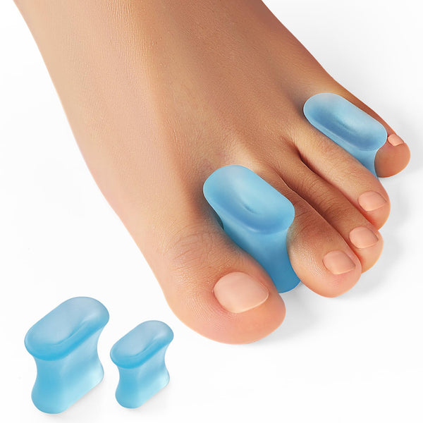 Welnove Upgraded Gel Toe Separators â 12-Pack Bunion Pads â Toe Spacers for Straightening Overlapping Toes, Bunions, Calluses â Soft Silicone