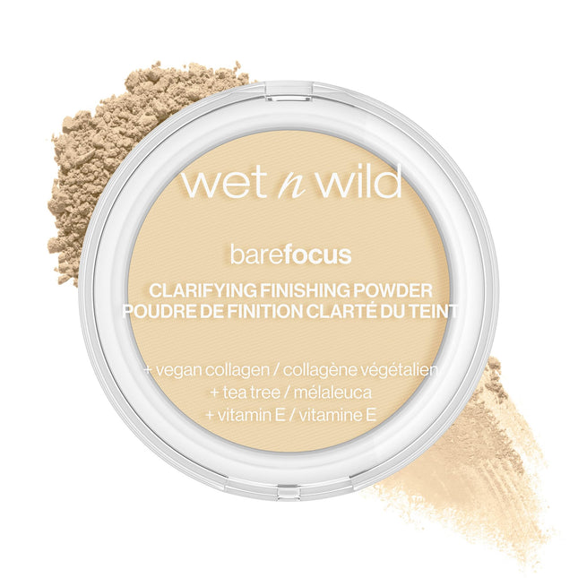 Wet N Wild Bare Focus Clarifying Finishing Powder | Matte | Pressed Setting Powd