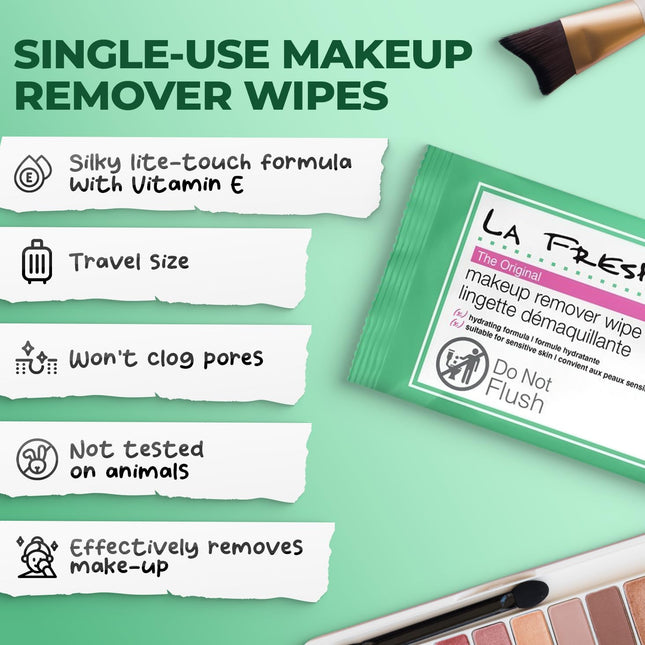 LA Fresh Makeup Remover Wipes with Vitamin E - Make up Remover Wipes for Face, E