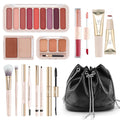 Color Nymph Makeup Sets For Women, Teen Girls With Travel-Friendly Makeup Kits Bag Included 9 Color Eyeshadow Palette Concealer Liquid Blush
