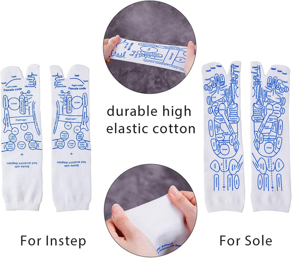 Broman Reflexology Socks with Trigger Point Massage Tool, Foot Pain Relief Remedy for Foot Massage,Women's Size WomenSize