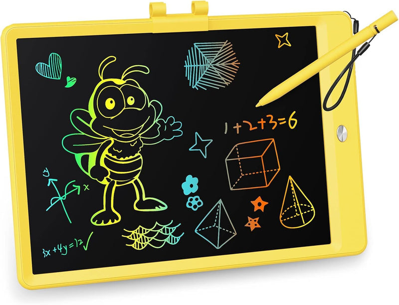 KOKODI LCD Writing Tablet, 10 Inch Colorful Toddler Doodle Board Drawing Tablet, Erasable Reusable Electronic Drawing Pads, Educational and