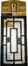 Nuvo Iron Decorative Insert for Fencing, Gates, Home, Garden - Rectangle, 17