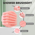 Silicone Body Scrubber with Handle - Exfoliating Shower Brush for Men & Women, Travel-Friendly & Quick-Dry, Soft Silicone Loofah Alternative for