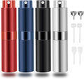 Saiveina 8Ml Travel Perfume Atomizer Bottles Refillable, Mini Fragrance Bottles for Perfume, Empty Cologne Sprayer Pocket Perfume Dispenser(4 Pack)