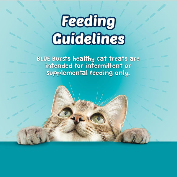 Blue Buffalo Bursts Crunchy & Creamy Cat Treats, Great for Training, Savory Seafood, 5-oz Bag Seafood 5 Ounce (Pack of 1)