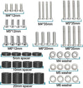 Coret Universal TV Mount Hardware Kit, Compatible with LG, Sanyo, Haier & More, Wall Mount, Includes M4, M5, M6 Screws, Washers & Spacers