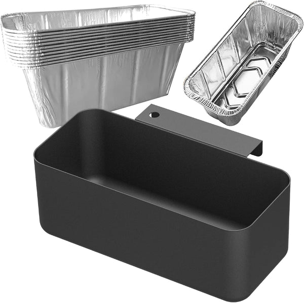 Grease Catcher for Blackstone Griddle with 12 Pack Blackstone Grease Cup Liners, Griddle Accessories Kit Narrow Hook