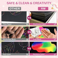 Rainbow Scratch Paper Art for Kids: 60PCS Magic Arts Crafts Gifts Toys for Girls Boys Ages 4 5 6 7 8 9 Games Activities for Birthday Family