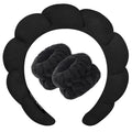 Zkptops Spa Headband for Washing Face Wristband Sponge Makeup Skincare Headband Terry Cloth Bubble Soft Get Ready Hairband for Women Girl Puffy
